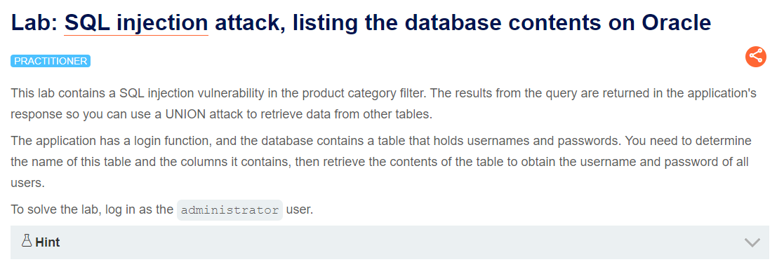 SQL injection attack, listing the database contents on Oracle | by ...