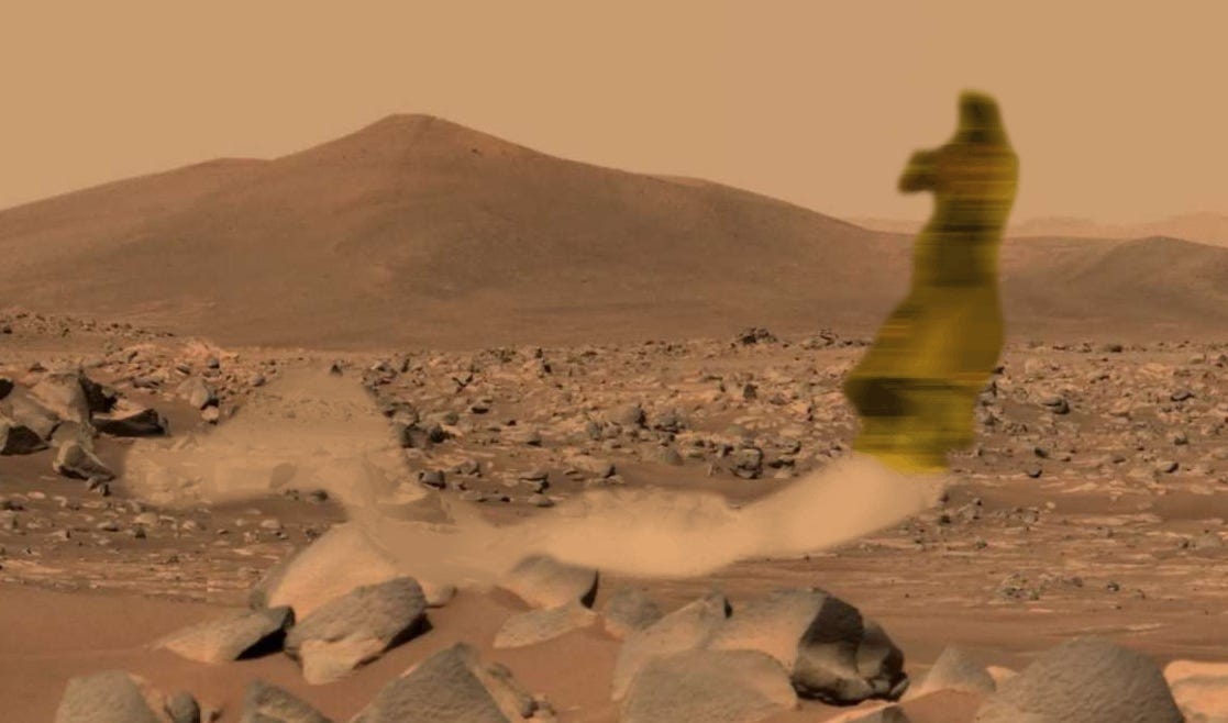 image credit: back ground image NASA (open source). Overlay: example of a Pareidolia effect.