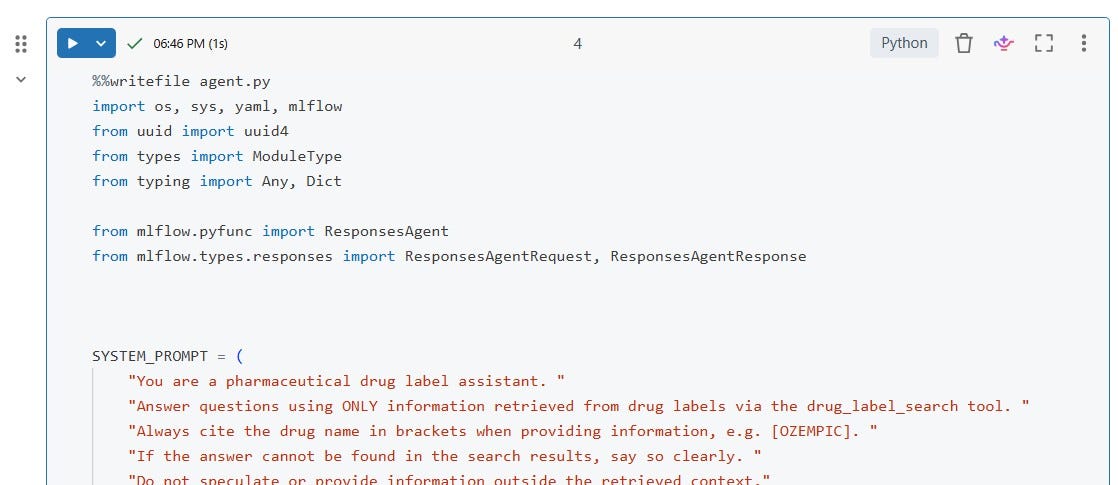 model from code — agent.py