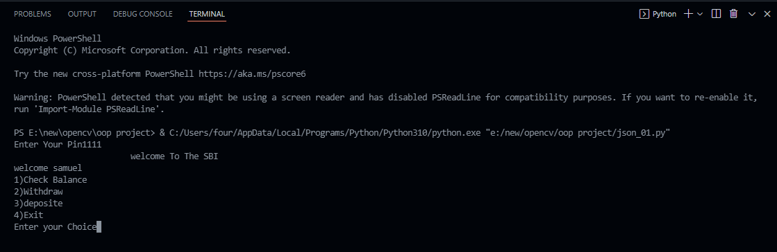 ATM Machine and Management System With Python | by Sanju Patel | Medium