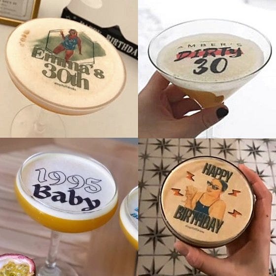 How do I make edible drink toppers? - Icinginks Cake - Medium