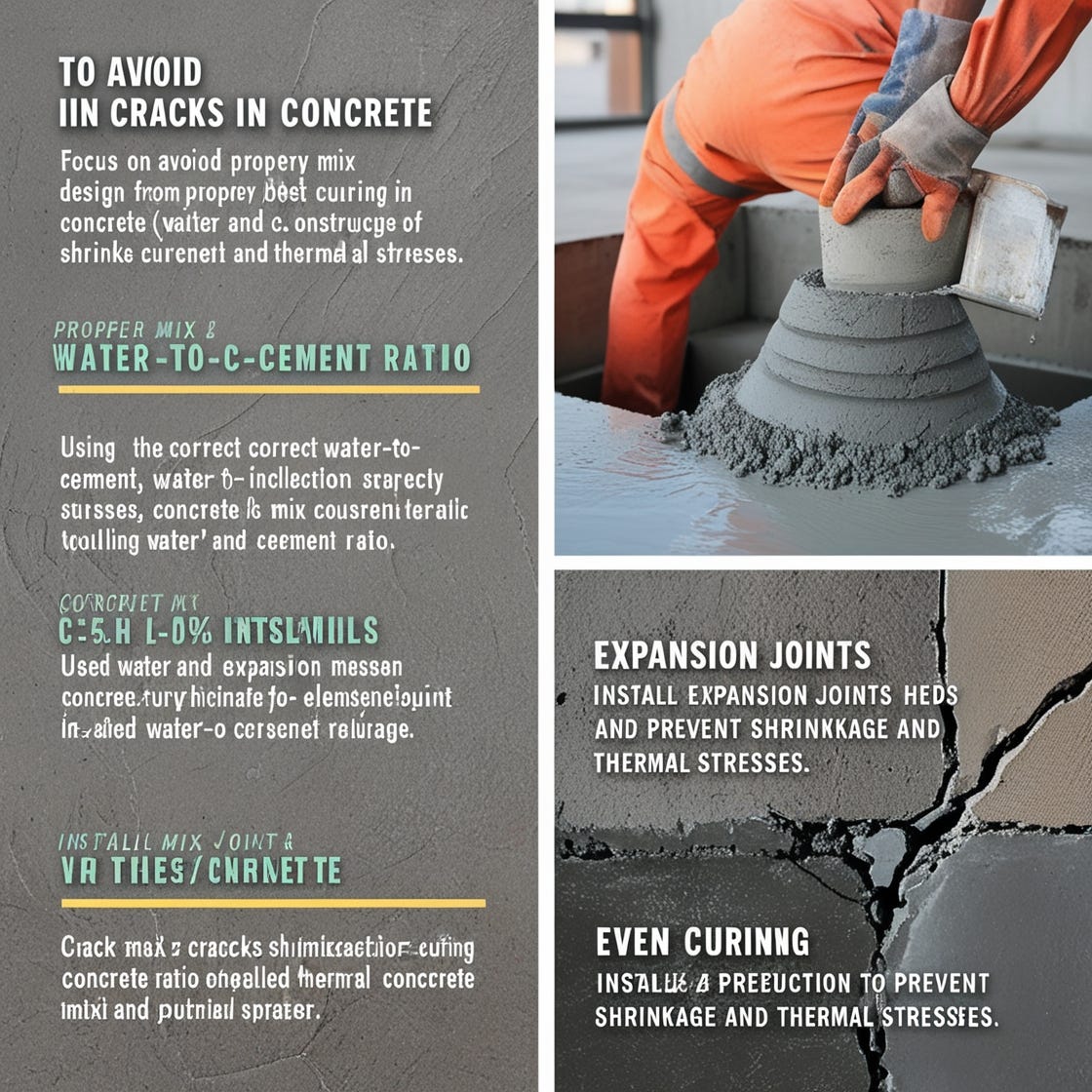 How do I avoid cracks on concrete?