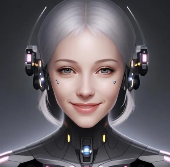 portrait futuristic crazy cyberpunk young female, Stable Diffusion