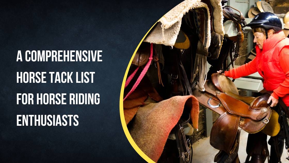 A Comprehensive Horse Tack List for Horse Riding Enthusiasts by Rod's