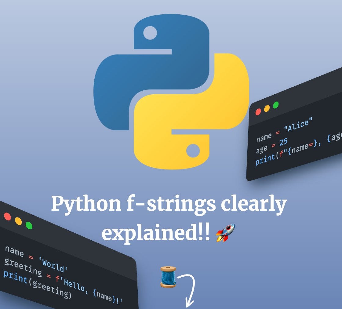 f-strings in Python. f-strings are strings prefixed with ‘f’… | by Data ...