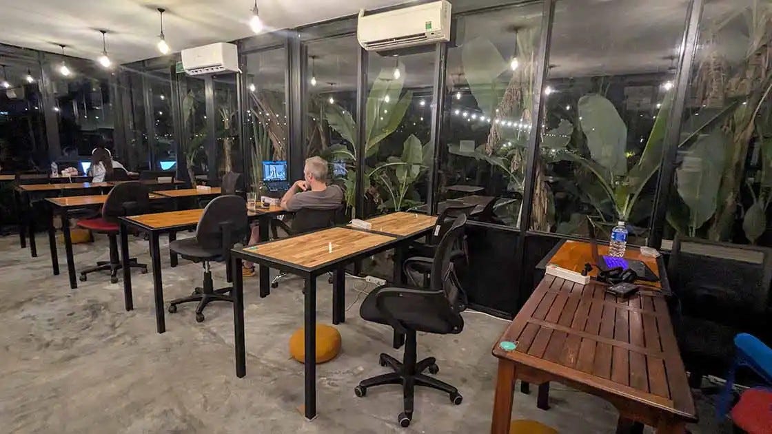 26- Working from a coworking space in vietnam