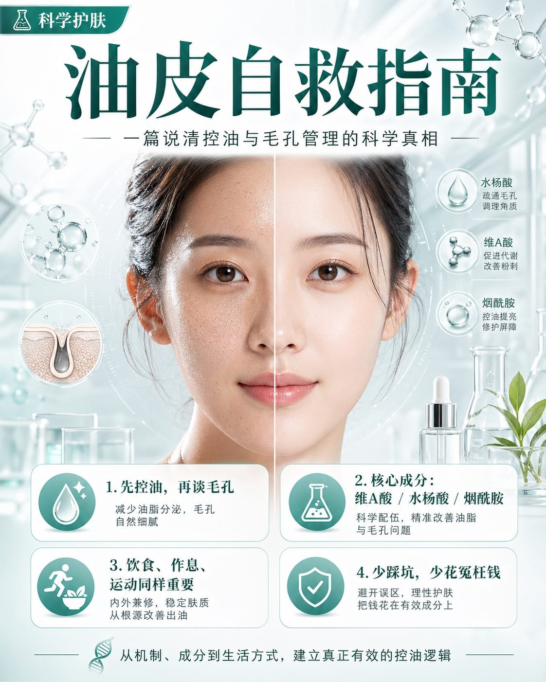 油皮自救指南：一篇说清控油与毛孔管理的科学真相