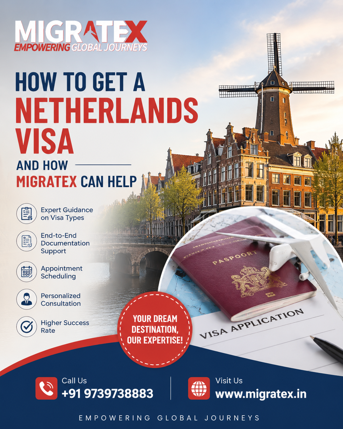 How to Get a Netherlands Visa and How Migratex Can Help