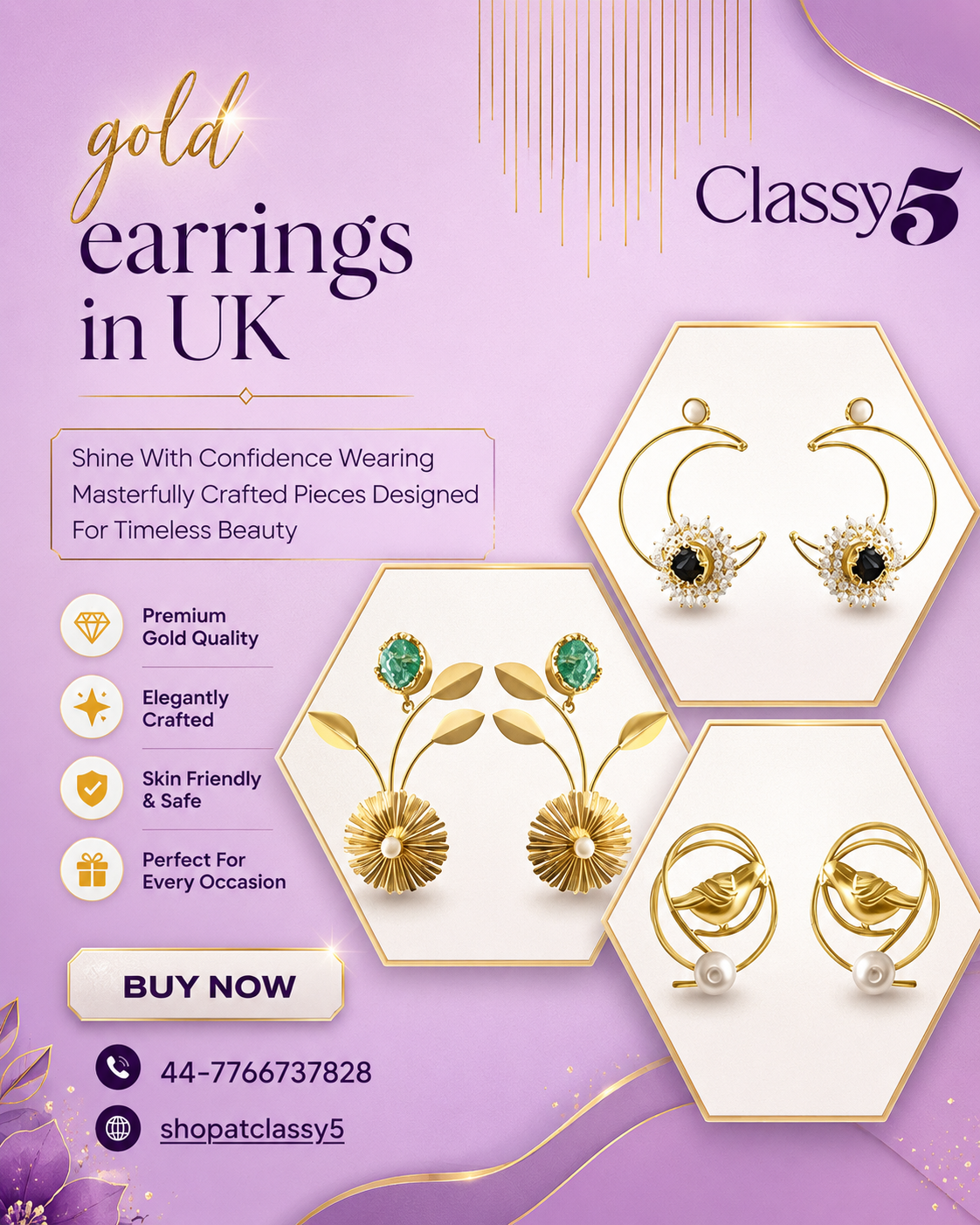 Gold Earrings In UK