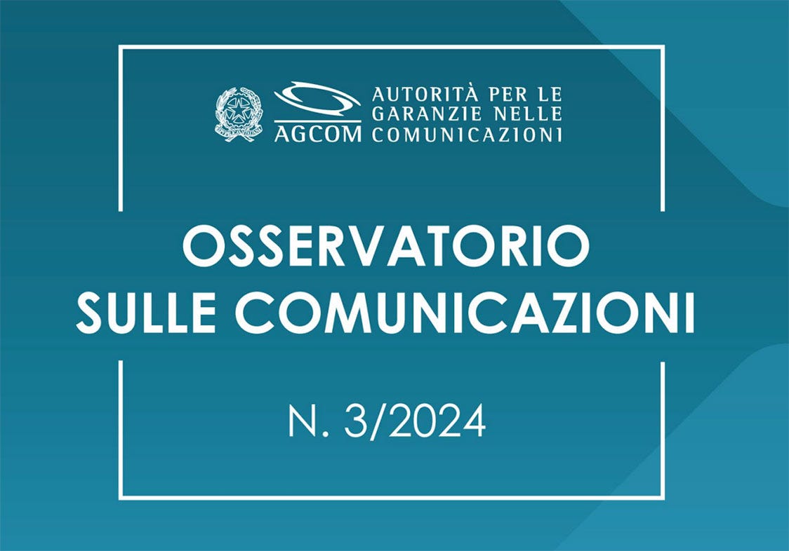 AGCOM, osservatorio sulle comunicazioni: i dati a giugno 2024 * Ehiweb