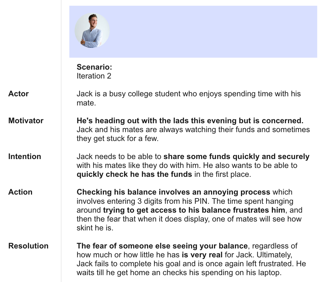 Scenario — Iteration 2