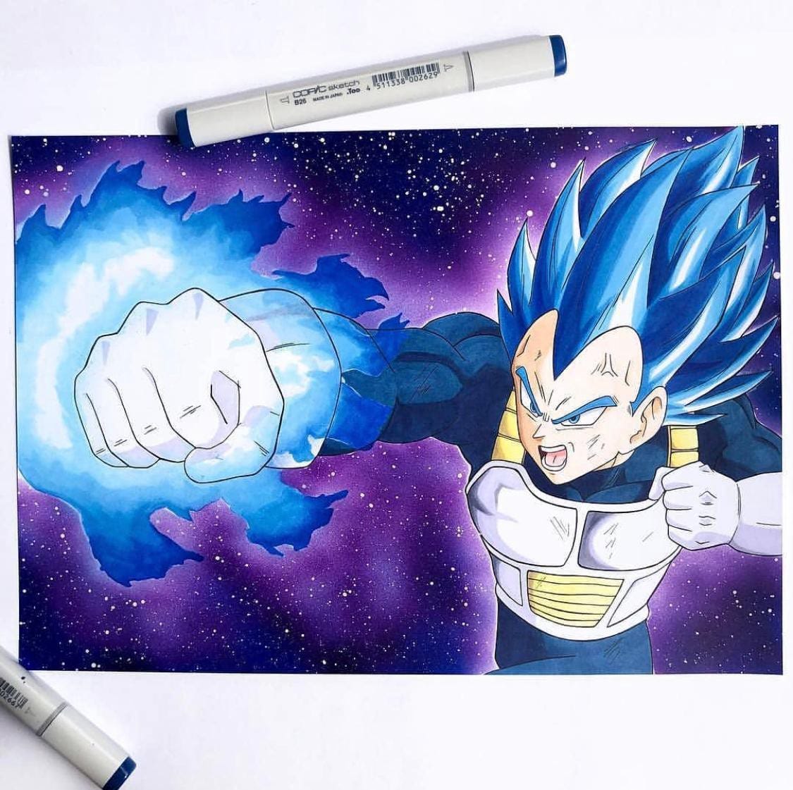 COMO Desenhar VEGETA SUPER SAYAJIN BLUE, Dragon Ball Super, DESENHO FAMOSO  