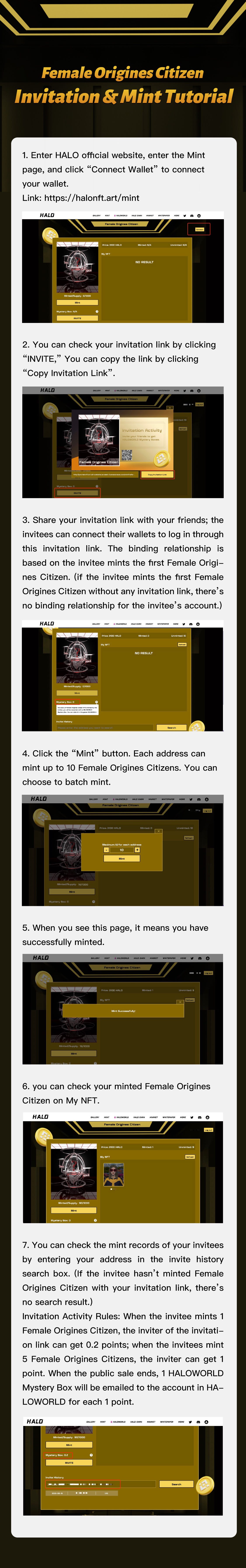 Invitation Activity &amp; Mint Tutorial - HALONFTOFFICIAL - Medium