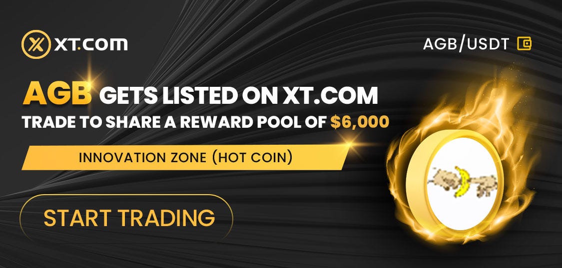 AGB Apes Go Bananas Gets Listed on XT.COM Trade to Share a