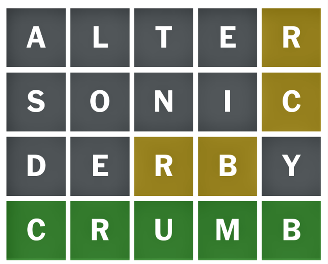 Wordle Bulletin 719 (June 8, 2023) — “Can’t shake loose from