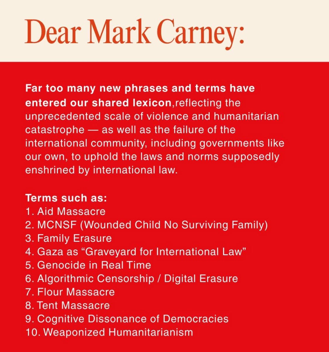 Dear Mark Carney: an ongoing series of sometimes brief — sometimes long ...