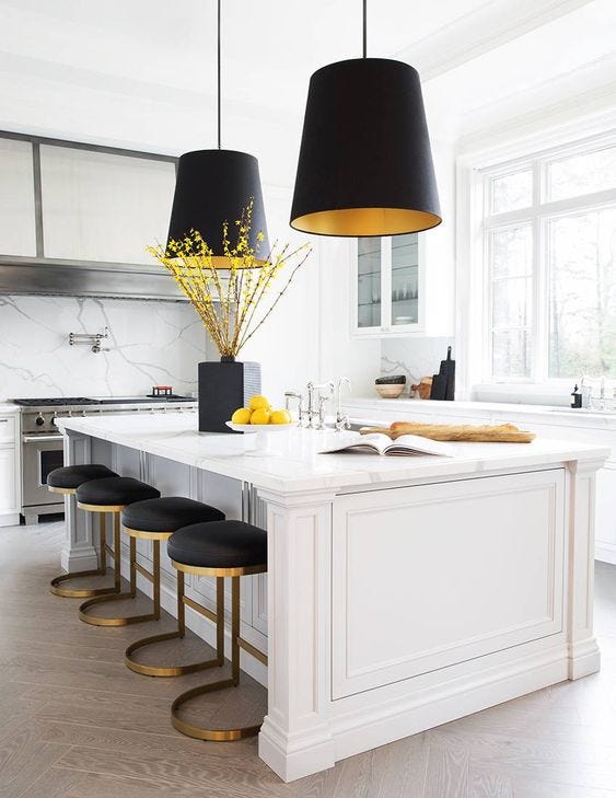 8 Ways to Design a Black and White Kitchen, by Dianne Decor, Dianne Decor