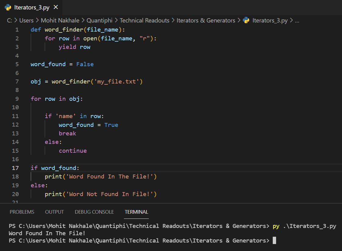 Iterators & Generators in Python. Let’s assume a scenario where I’m ...