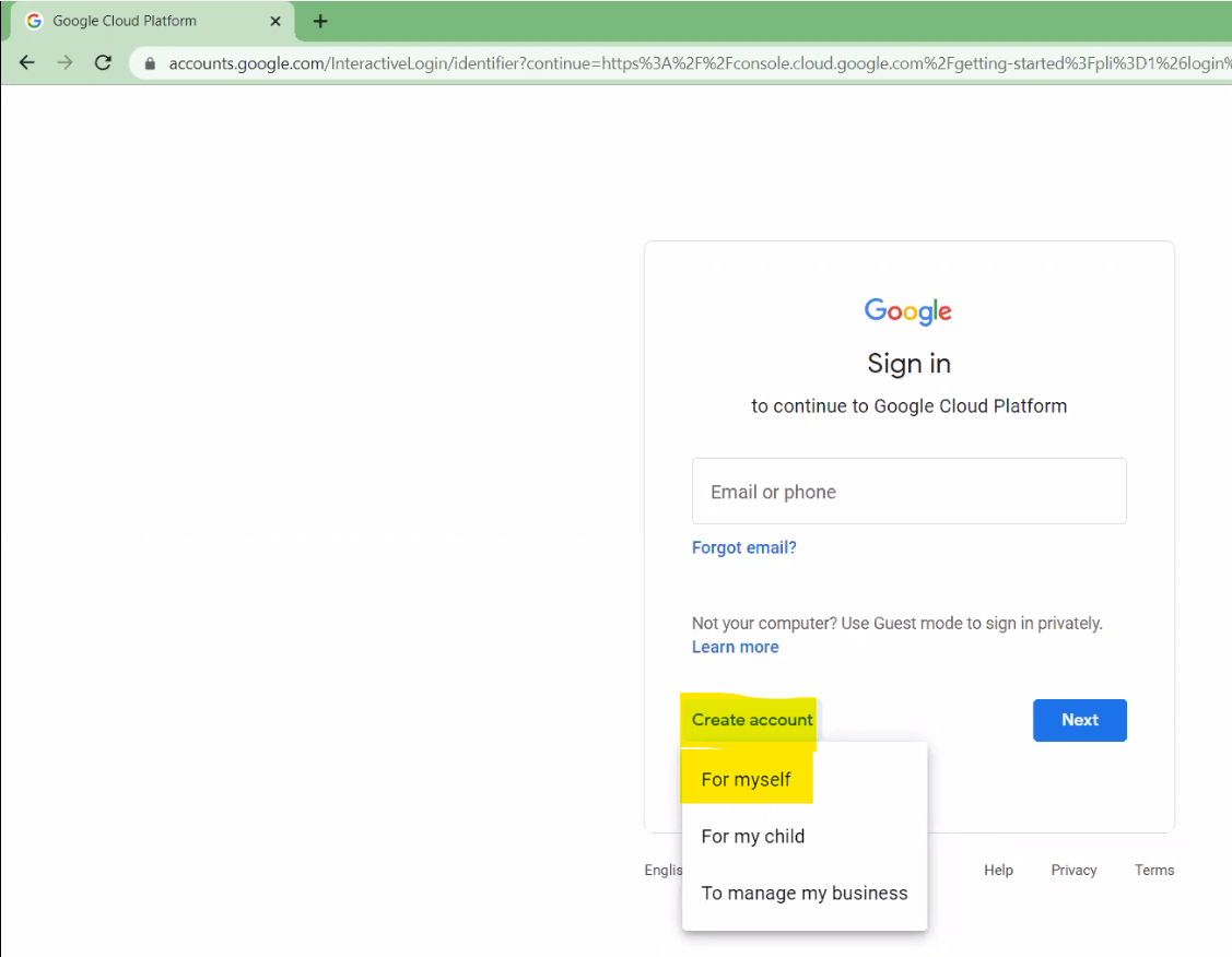 GOOGLE CLOUD PLATFORM GCP SERVICE ACCOUNT visual data 4
