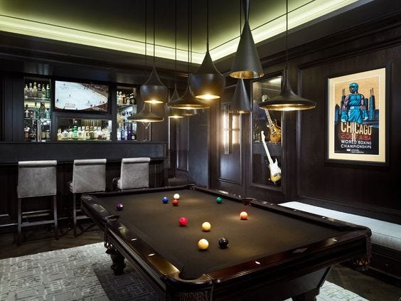 A Place of His Own: Man Cave Decor Ideas, by France & Son