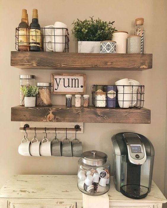 50 Best DIY Coffee Bar Ideas that will inspire you - Craftionary