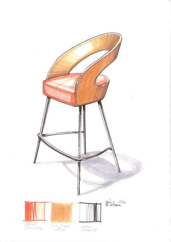 SKETCH 20 Powder coated steel chair By grado design  design Mia Wei  Wendy Liu