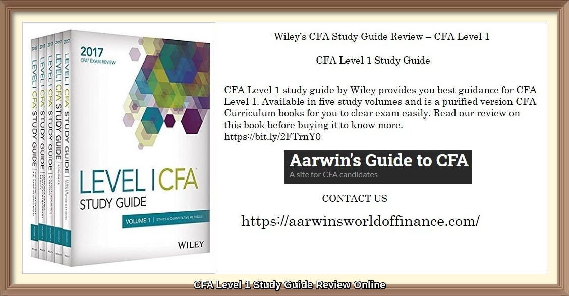 CFA Level 1 Study Guide Review Online | by sen thomas | Medium