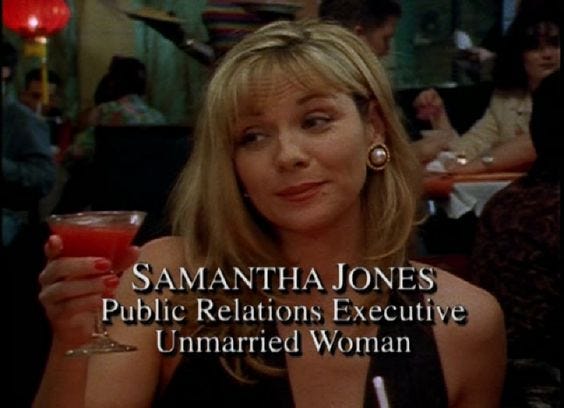 On Becoming Samantha Jones. When you first meet Samantha Jones on… | by Sam Dilling | Medium