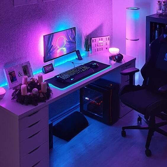 Creating the Ultimate Gaming Setup: A Step-by-Step Guide to Setting Up Your Gaming  Room with the Perfect Color Theme, by Kane