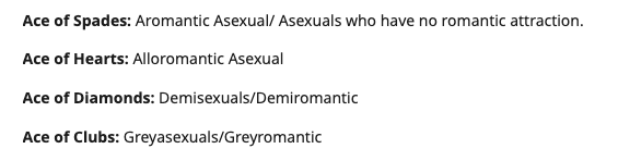 Ace of diamonds meaning asexual clearance