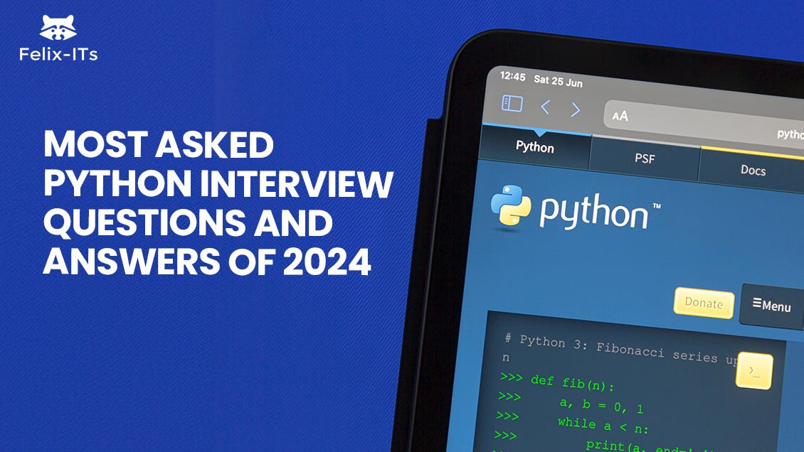 Most Asked Python Interview Questions and Answers of 2024. | by Felix ... image.
