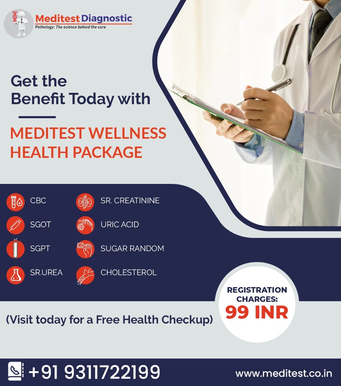 Best Pathology Lab Blood Test and Diagnostic Center in Gurgaon Meditest Diagnostic