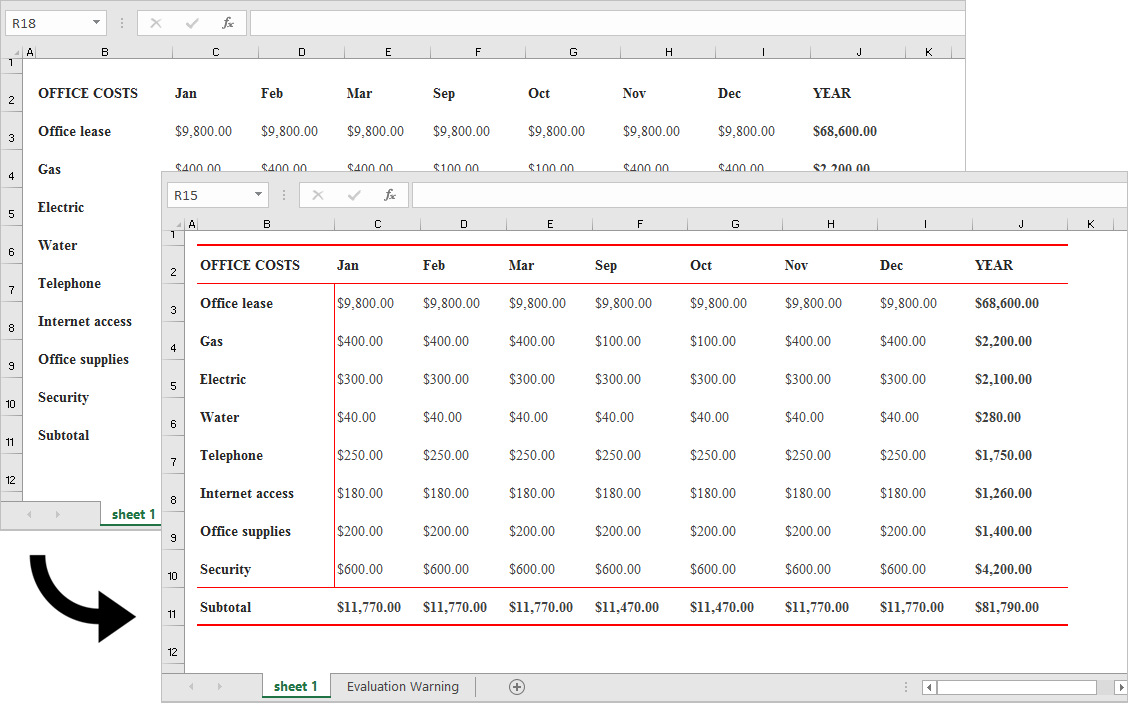How to Apply Gridlines or Borders to Excel Cells by