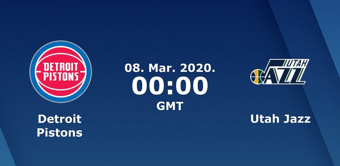 Detroit Pistons — Utah Jazz Live Streaming NBA | by Watch Sports Events