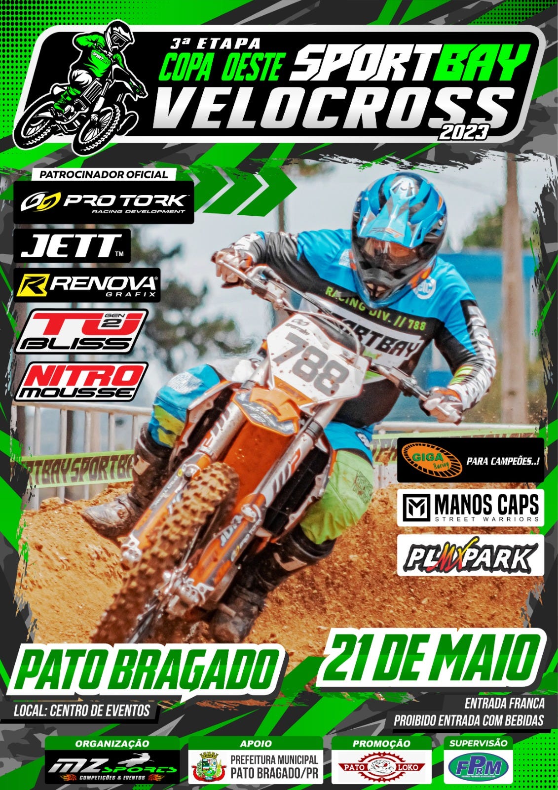 Velocross em Pato Bragado: Emoção e Adrenalina na 3ª Etapa da Copa Oeste Sportbay 2023