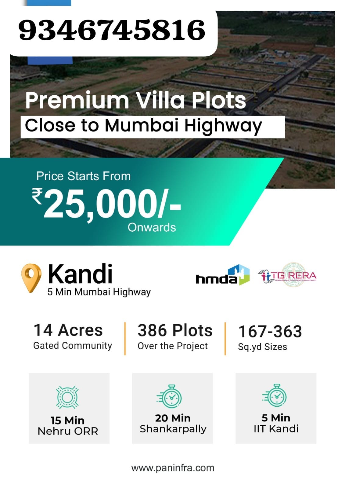 Plots For Sale In Kandi, Hyderabad,paninfra Presents Luxury Villa Plots”Avani At Kandi” — Near To…