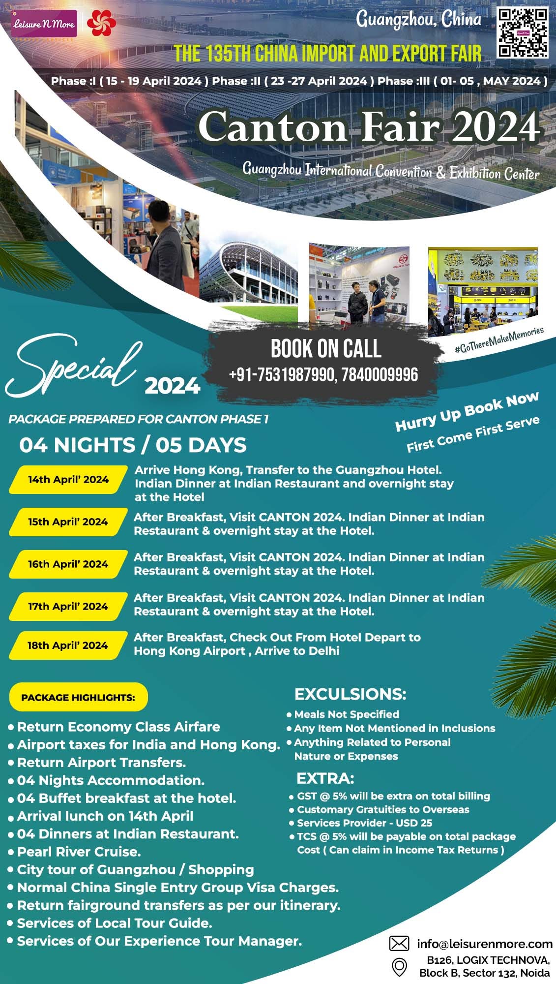 Canton Tour Package, Canton Fair 2024 Tour Package — Leisure N More