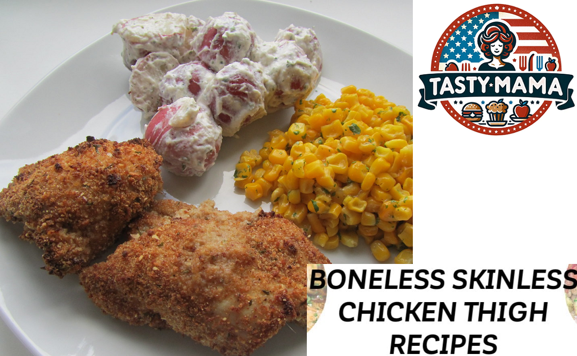Garlic Butter Boneless Skinless Chicken Thighs | by TastyMama | Mar