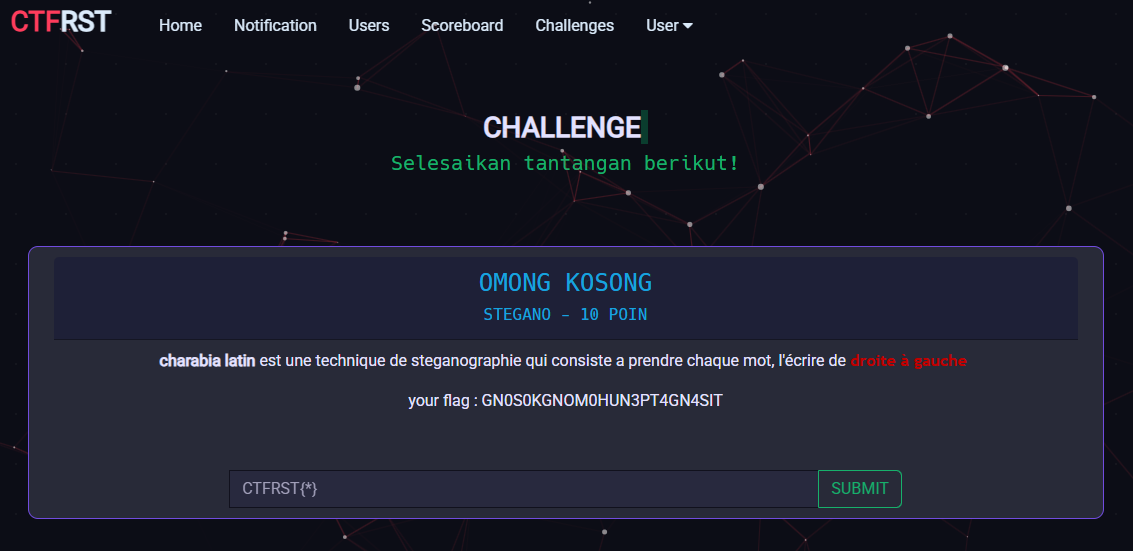 OMONG KOSONG | WriteUp CTFRST Rajawali CTF | By WanZKey