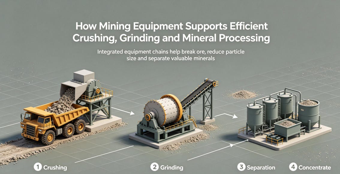 How Mining Equipment Supports Efficient Crushing, Grinding and Mineral Processing