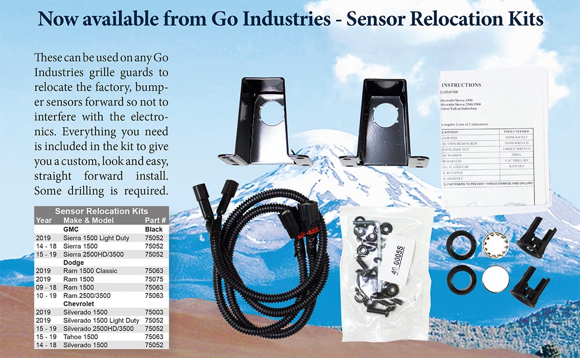Go Industries Sensor Relocation Kits by Go Industries Medium