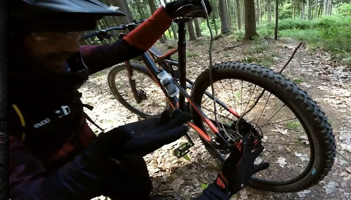 This is how it works Repairing a bicycle inner tube without a repair