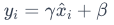 yi represents the final output of the batch normalization for the input xi. The parameters γ and β are learned during training and allow the network to scale and shift the normalized data if needed.