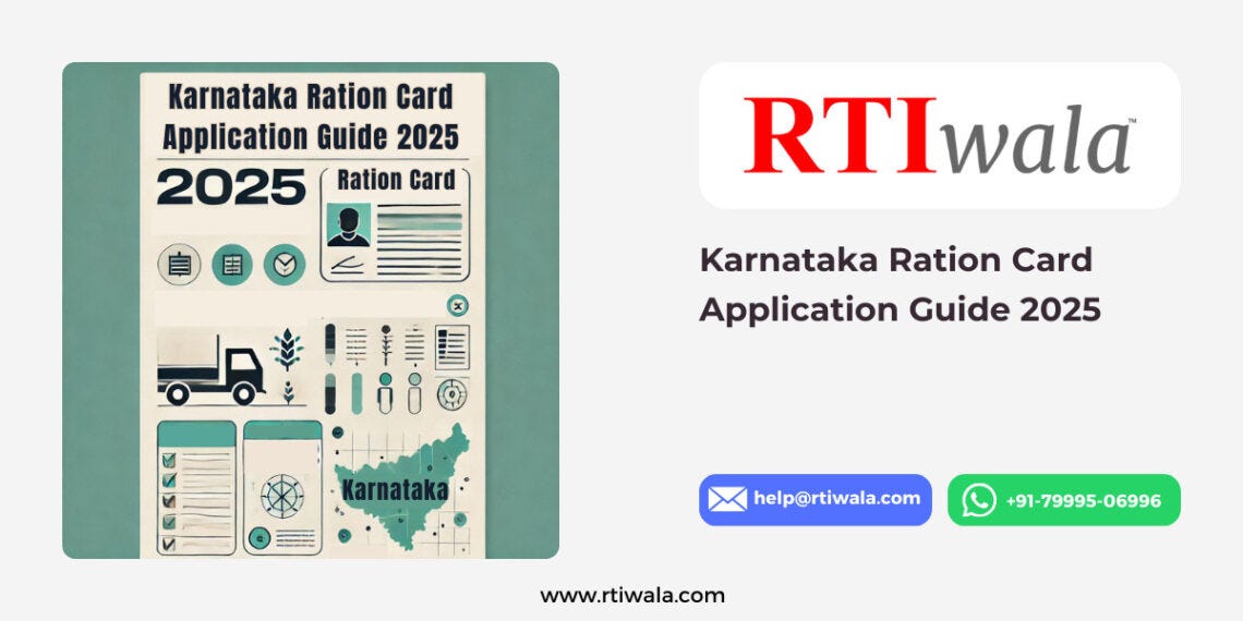 Karnataka Ration Card Application Guide 2025