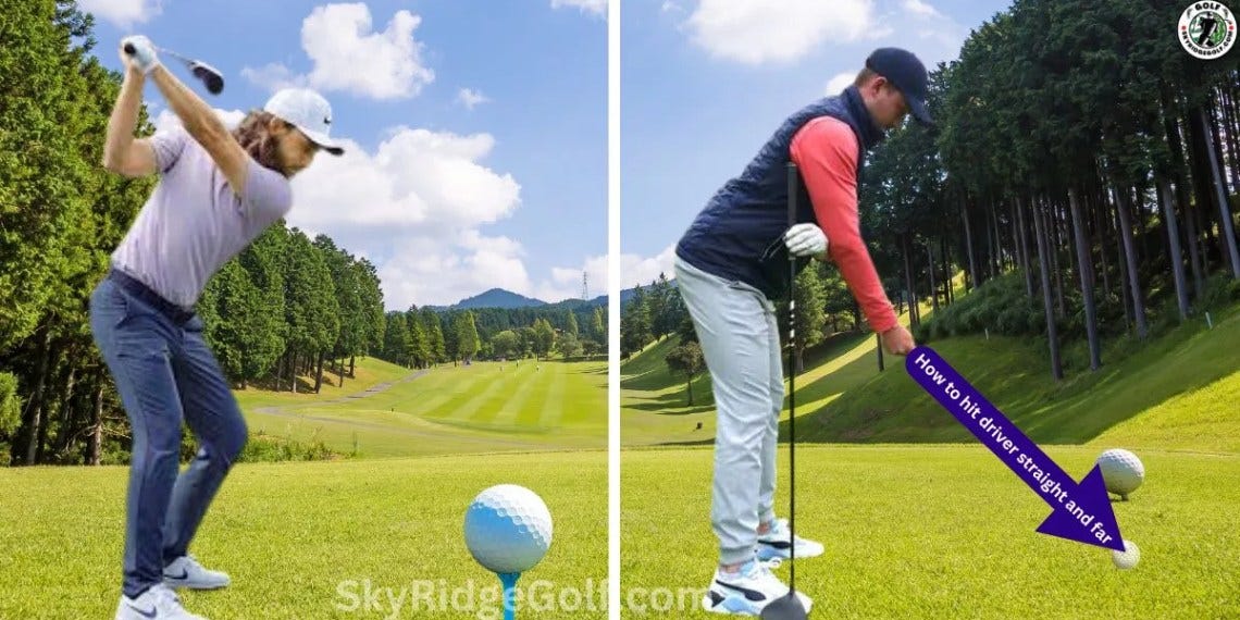 how to hit the driver straight and far sky ridge golf by
