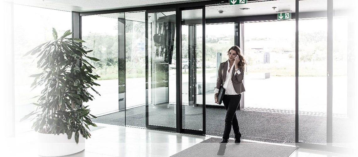 Benefits of Automatic Sliding Doors to Install At Commercial Place | by  CaesarDoor | Medium