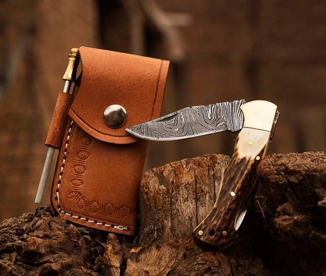 The Unbroken Blade: Why a Handmade Damascus Folding Knife is More Than Just an EDC Tool