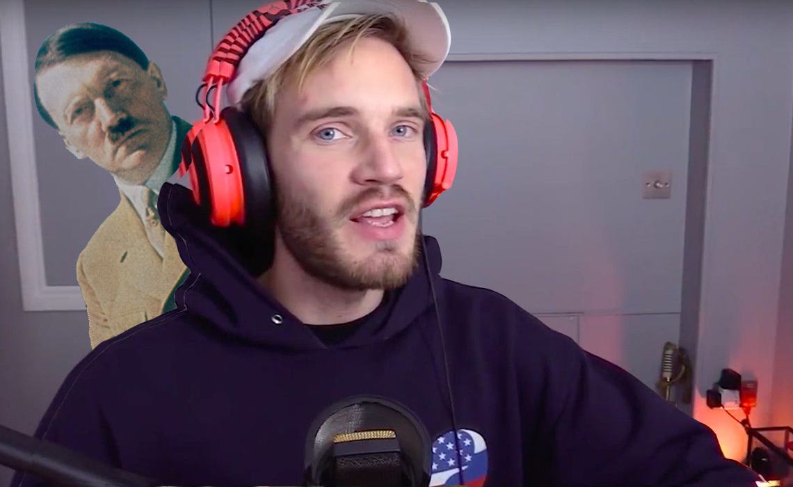 PewDiePie is Nazi-Adjacent. The popular YouTuber is back on his… | by Ella  Yurman | NYU Local