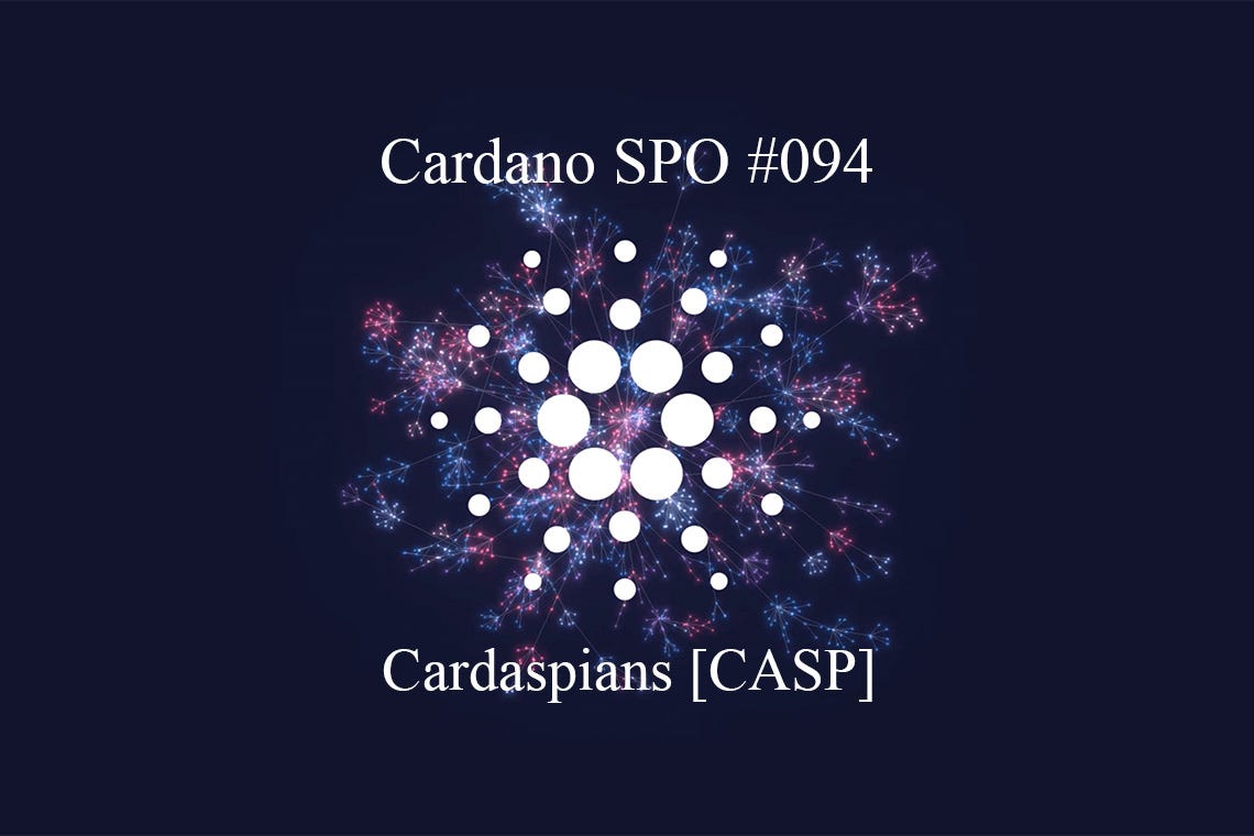 Cardano SPO #094: Cardaspians [CASP] | by Patryk | Interviewing Cardano |  Medium