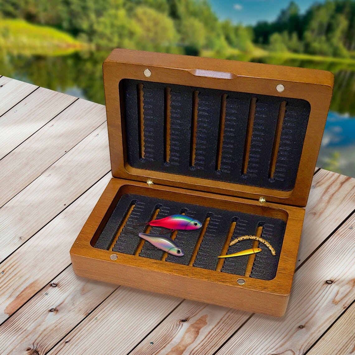 Engraved Fishing Box, Fishing Tackle box